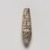  <em>Bead Inscribed for Treasurer Huy</em>, ca. 1479–1390 B.C.E. Steatite, glaze, 3/8 x 1 5/16 in. (1 x 3.3 cm). Brooklyn Museum, Charles Edwin Wilbour Fund, 44.123.144. Creative Commons-BY (Photo: Brooklyn Museum, 44.123.144_PS20.jpg)
