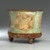 Teotihuacan. <em>Tripod Jar</em>, ca. 800 C.E. Clay, pigment, 7 1/2 x 9 x 9 in. (19.1 x 22.9 x 22.9 cm). Brooklyn Museum, Charles Stewart Smith Memorial Fund, 44.189. Creative Commons-BY (Photo: Brooklyn Museum, 44.189_side2_PS1.jpg)