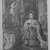 Unknown. <em>Queen Kneeling Before Cross</em>, late 18th-early 19th century. Painting on wood, 7 11/16 x 5 15/16 in. (19.5 x 15.1 cm). Brooklyn Museum, Museum Expedition 1944, Purchased with funds given by the Estate of Warren S.M. Mead, 44.195.21 (Photo: Brooklyn Museum, 44.195.21_bw.jpg)