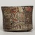 Teotihuacan. <em>Cylindrical Tripod Vessel</em>, ca. 550-650. Ceramic, stucco, pigment, 3 13/16 x 4 13/16 x 4 13/16 in. (9.7 x 12.2 x 12.2 cm). Brooklyn Museum, A. Augustus Healy Fund, 44.3. Creative Commons-BY (Photo: Brooklyn Museum, 44.3_view02_PS11.jpg)