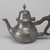 William Will. <em>Teapot</em>, 1764-1796. Pewter, peawood, 5 1/4 x 8 3/8 x 4 1/2 in. (13.3 x 21.3 x 11.4 cm). Brooklyn Museum, Designated Purchase Fund, 45.10.184. Creative Commons-BY (Photo: Brooklyn Museum, 45.10.184.jpg)