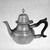 William Will. <em>Teapot</em>, 1764-1796. Pewter, peawood, 5 1/4 x 8 3/8 x 4 1/2 in. (13.3 x 21.3 x 11.4 cm). Brooklyn Museum, Designated Purchase Fund, 45.10.184. Creative Commons-BY (Photo: Brooklyn Museum, 45.10.184_bw.jpg)