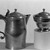 Parks Boyd. <em>Covered Water Pitcher</em>, ca. 1807. Pewter, 8 3/8 in. (21.3 cm). Brooklyn Museum, Designated Purchase Fund, 45.10.186. Creative Commons-BY (Photo: , 45.10.186_45.10.211_view2_acetate_bw.jpg)