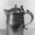 Parks Boyd. <em>Covered Water Pitcher</em>, ca. 1807. Pewter, 8 3/8 in. (21.3 cm). Brooklyn Museum, Designated Purchase Fund, 45.10.186. Creative Commons-BY (Photo: Brooklyn Museum, 45.10.186_acetate_bw.jpg)