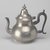 George Richardson. <em>Teapot</em>, 1818-1845. Pewter, 7 1/4 x 8 1/8 x 5 7/8 in. (18.4 x 20.6 x 14.9 cm). Brooklyn Museum, Designated Purchase Fund, 45.10.55. Creative Commons-BY (Photo: Brooklyn Museum, 45.10.55.jpg)