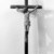 Unknown. <em>Crucifix</em>, late 18th-early 19th century. Wood, gesso, paint, Cross: 14 1/2 x 7 1/8 in. (36.8 x 18.1 cm). Brooklyn Museum, Henry L. Batterman Fund, 45.128.196. Creative Commons-BY (Photo: Brooklyn Museum, 45.128.196_bw.jpg)