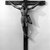 Unknown. <em>Crucifix</em>, late 18th-early 19th century. Wood, gesso, paint, cross: 43 1/2 x 27 7/8. Brooklyn Museum, Henry L. Batterman Fund, 45.128.201. Creative Commons-BY (Photo: Brooklyn Museum, 45.128.201_bw.jpg)