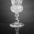 American. <em>Goblet</em>, ca.1870. Glass, H: 6 1/4 in. (15.9 cm). Brooklyn Museum, Dick S. Ramsay Fund, 45.143.6. Creative Commons-BY (Photo: Brooklyn Museum, 45.143.6_view1_acetate_bw.jpg)
