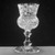American. <em>Goblet</em>, ca.1870. Glass, H: 6 1/4 in. (15.9 cm). Brooklyn Museum, Dick S. Ramsay Fund, 45.143.6. Creative Commons-BY (Photo: Brooklyn Museum, 45.143.6_view2_acetate_bw.jpg)