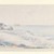 Utagawa Hiroshige (Ando) (Japanese, 1797-1858). <em>Snowy Morning at Susaki from the Letter-Sheet Set</em>, ca.1839-1840. Woodblock color print, 7 x 19 7/8 in. (17.8 x 50.5 cm). Brooklyn Museum, Gift of Louis V. Ledoux, 45.152 (Photo: Brooklyn Museum, 45.152_IMLS_PS3.jpg)