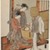 Isoda Koryusai (Japanese, ca. 1766-1788). <em>Courtesan and Kamuro Looking at the Face of a Komusō Reflected in a Mirror</em>, ca. 1770. Color woodblock print on paper, 10 1/4 x 7 5/8 in. (26 x 19.4 cm). Brooklyn Museum, Purchased with funds given by Louis V. Ledoux and Asian Art Department Funds, 45.37.2 (Photo: Brooklyn Museum, 45.37.2_IMLS_PS3.jpg)