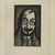 Georges Rouault (French, 1871-1958). <em>Homme à la moustahce, souriant, Illustration for Réincarnations du Père Ubu</em>, 1932. Etching on wove Arches paper, Image: 11 3/4 x 7 5/8 in. (29.8 x 19.3 cm). Brooklyn Museum, Henry L. Batterman Fund, 46.130.4. © artist or artist's estate (Photo: , 46.130.4_view02_PS12.jpg)