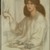Dante Gabriel Rossetti (British, 1828-1882). <em>Silence</em>, 1870. Dry pigment (pastel or chalk) on two sheets of joined wove paper, 41 7/8 x 30 3/8 in. (106.4 x 77.2 cm). Brooklyn Museum, Gift of Luke Vincent Lockwood, 46.188 (Photo: Brooklyn Museum, 46.188_PS1.jpg)