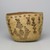 Klikitat. <em>Imbricated Basket with Geometric Figures</em>, early 20th century. Cedar root, grass, dye, 11 1/2 x 8 1/2 x 9 in. (29.2 x 21.6 x 22.9 cm). Brooklyn Museum, Charles Stewart Smith Memorial Fund, 46.193.6. Creative Commons-BY (Photo: Brooklyn Museum, 46.193.6_PS1.jpg)