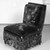 George A. Schastey (1839-1894). <em>Upholstered Slipper Chair, Aesthetic Movement style with Moorish style embroidery (Rockefeller Room)</em>, ca. 1880. Unidentified ebonized wood, original velvet upholstery, 34 x 25 1/4 x 25 in. (86.4 x 64.1 x 63.5 cm). Brooklyn Museum, Gift of John D. Rockefeller, Jr., 46.43.5. Creative Commons-BY (Photo: Brooklyn Museum, 46.43.5_bw.jpg)