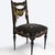 George A. Schastey (1839-1894). <em>Side chair (one of a pair) Aesthetic Movement style with Moorish style embroidery (Rockefeller Room)</em>, ca. 1880. Unidentified ebonized wood, original velvet upholstery Brooklyn Museum, Gift of John D. Rockefeller, Jr., 46.43.7. Creative Commons-BY (Photo: Brooklyn Museum, 46.43.7_PS9.jpg)