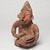 Nayarit. <em>Figurine of a Man</em>, 100 BCE - 200 CE. Ceramic, pigment, 9 1/2 x 6 1/2 x 5 1/2 in. (24.1 x 16.5 x 14 cm). Brooklyn Museum, Frank L. Babbott Fund, 47.186.1. Creative Commons-BY (Photo: Brooklyn Museum, 47.186.1_threequarter_left_PS9.jpg)