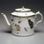 Copy of Meissen Porcelain Factory (German, founded 1710). <em>Teapot: Part of 17-Piece Tea Service</em>, ca. 1825-1830. Porcelain, height: 5 3/8 in. Brooklyn Museum, Gift of Susan D. Bliss, 47.210.57. Creative Commons-BY (Photo: Brooklyn Museum, 47.210.57.jpg)