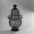 American. <em>Sugar Bowl</em>, 19th century. Glass, 7 3/4 in. (19.7 cm). Brooklyn Museum, Dick S. Ramsay Fund, 47.70. Creative Commons-BY (Photo: Brooklyn Museum, 47.70_bw.jpg)