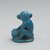  <em>Figure of Monkey Seated on Ovoid Base</em>, ca. 1352-1336 B.C.E. Faience, 2 1/8 x 1 1/8 x 1 9/16 in. (5.4 x 2.8 x 4 cm). Brooklyn Museum, Charles Edwin Wilbour Fund, 48.181. Creative Commons-BY (Photo: Brooklyn Museum, 48.181_back_PS2.jpg)