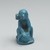  <em>Monkey</em>, ca. 1352–1336 B.C.E. Faience, 2 1/8 × 1 1/8 × 1 9/16 in. (5.4 × 2.8 × 4 cm). Brooklyn Museum, Charles Edwin Wilbour Fund, 48.181. Creative Commons-BY (Photo: Brooklyn Museum, 48.181_profile_left_PS2.jpg)