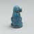  <em>Monkey</em>, ca. 1352–1336 B.C.E. Faience, 2 1/8 × 1 1/8 × 1 9/16 in. (5.4 × 2.8 × 4 cm). Brooklyn Museum, Charles Edwin Wilbour Fund, 48.181. Creative Commons-BY (Photo: Brooklyn Museum, 48.181_profile_right_PS2.jpg)