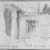 Edwin Howland Blashfield (American, 1848-1936). <em>Tomb Opposite Girga</em>, 1887. Graphite on preprinted graph paper mounted to paperboard, Sheet: 3 1/2 x 4 9/16 in. (8.9 x 11.6 cm). Brooklyn Museum, Gift of John H. Field, 48.217.17d (Photo: Brooklyn Museum, 48.217.17d_bw.jpg)