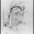 Edwin Howland Blashfield (American, 1848-1936). <em>Abu Seifein Church in Old Cairo</em>, 1887. Graphite on paper mounted to paperboard, Sheet: 14 1/16 x 10 3/4 in. (35.7 x 27.3 cm). Brooklyn Museum, Gift of John H. Field, 48.217.5 (Photo: Brooklyn Museum, 48.217.5_bw.jpg)