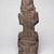 Aztec. <em>Seated Figure of Tlaloc</em>, ca. 1440-1521. Stone, 20 1/2 x 6 11/16 x 5 1/8 in. (52 x 17 x 13 cm). Brooklyn Museum, By exchange, 48.22.8. Creative Commons-BY (Photo: Brooklyn Museum, 48.22.8_back_PS9.jpg)