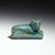  <em>Figure of Recumbent Lion on Oblong Base</em>, 305 B.C.E.–395 C.E. Faience, 1 1/2 x 1 x 2 9/16 in. (3.8 x 2.5 x 6.5 cm). Brooklyn Museum, Gift of Mr. and Mrs. Alastair Bradley Martin, 48.57. Creative Commons-BY (Photo: Brooklyn Museum, 48.57_front_PS2.jpg)