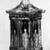 Lyman Fenton & Co. (American, 1849-1852). <em>Water Cooler with Panels</em>, ca. 1853. Flint enamel-glazed earthenware, metal, 23 1/2 x 12 1/4 in. (59.7 x 31.1 cm). Brooklyn Museum, Dick S. Ramsay Fund, 49.100.1a-c. Creative Commons-BY (Photo: Brooklyn Museum, 49.100.1a-c_acetate_bw.jpg)