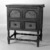  <em>Chest-on-Frame</em>, ca. 1700-1720. Oak, pine, 35 x 20 x 30 1/4 in. (88.9 x 50.8 x 76.8 cm). Brooklyn Museum, 49.190.1. Creative Commons-BY (Photo: Brooklyn Museum, 49.190.1_acetate_bw.jpg)