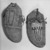 Sioux. <em>Pair of Moccasins</em>, early 19th century. Hide, beads, bird quills, porcupine quills, tin, deer hair, sinew, pigment, 4 x 5 x 11 in. (10.2 x 12.7 x 27.9 cm). Brooklyn Museum, Henry L. Batterman Fund and Frank Sherman Benson Fund, 50.67.23a-b. Creative Commons-BY (Photo: Brooklyn Museum, 50.67.23a-b_acetate_bw.jpg)