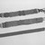 Chippewa (Anishinaabe). <em>Garter</em>, early 19th century. Yarn, garnet beads, pony beads, 11 3/4 x 1 11/16 in. (29.8 x 4.3 cm). Brooklyn Museum, Henry L. Batterman Fund and the Frank Sherman Benson Fund, 50.67.37a. Creative Commons-BY (Photo: , 50.67.37a_50.67.37b_50.67.37d_acetate_bw.jpg)