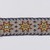 Chippewa (Anishinaabe). <em>Garter</em>, early 19th century. Crewel yarn, glass beads, seed beads, thread, 12 1/2 x 1 3/4 in. (31.8 x 4.4 cm). Brooklyn Museum, Henry L. Batterman Fund and the Frank Sherman Benson Fund, 50.67.37c. Creative Commons-BY (Photo: Brooklyn Museum, 50.67.37c_detail01_PS22.jpg)