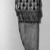 Eastern, Sioux. <em>Knife Sheath</em>, early 19th century. Rawhide, buckskin, porcupine quills, tin, sinew, thread, 9 1/2 x 3 1/4 in. (24.1 x 8.3 cm). Brooklyn Museum, Henry L. Batterman Fund and the Frank Sherman Benson Fund, 50.67.41. Creative Commons-BY (Photo: Brooklyn Museum, 50.67.41_acetate_bw.jpg)