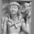 Graeco-Egyptian. <em>Calf Bearer</em>, 4th-3rd century B.C.E. Faience or glass, 3 1/4 x 2 7/16 in.  (8.2 x 6.2 cm). Brooklyn Museum, Charles Edwin Wilbour fund, 51.222. Creative Commons-BY (Photo: Brooklyn Museum, 51.222_negA_bw_IMLS.jpg)