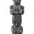 An Ntem River Valley Master. <em>Reliquary Guardian Figure (Eyema-o-Byeri)</em>, mid-18th to mid-19th century. Wood, iron, 23 × 5 3/4 × 5 in. (58.4 × 14.6 × 12.7 cm). Brooklyn Museum, Frank L. Babbott Fund, 51.3. Creative Commons-BY (Photo: Brooklyn Museum, 51.3_front_acetate_bw.jpg)