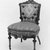 Thomas Brooks (American, 1811-1887). <em>Side Chair</em>, 1872. Walnut, modern upholstery, 38 1/4 x 23 x 17 1/2 in. (97.2 x 58.4 x 44.5 cm). Brooklyn Museum, Gift of Arthur W. Clement, 52.118. Creative Commons-BY (Photo: Brooklyn Museum, 52.118_bw.jpg)