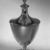 Myer Myers (American, 1723-1795). <em>Sugar Bowl with Lid</em>, ca. 1800. Silver, 9 1/4 x 4 1/2 in.  (23.5 x 11.4 cm). Brooklyn Museum, Gift of Stephen Ensko, 52.154a-b. Creative Commons-BY (Photo: Brooklyn Museum, 52.154a-b_acetate_bw.jpg)