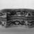  <em>Box in the Form of a Precious Metal Ingot</em>, 1573–1619. Porcelain with cobalt blue underglaze decoration, 3 9/16 × 5 1/4 × 8 5/8 in. (9 × 13.3 × 21.9 cm). Brooklyn Museum, The William E. Hutchins Collection, Bequest of Augustus S. Hutchins, 52.49.17a-b. Creative Commons-BY (Photo: Brooklyn Museum, 52.49.17a-b_overall_bw.jpg)