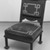 Attributed to George A. Schastey (1839-1894). <em>Side Chair</em>, ca. 1881. Ebonized oak, second generation upholstery, metal casters, 37 1/2 x 23 x 23 1/2 in. (95.3 x 58.4 x 59.7 cm). Brooklyn Museum, Gift of John D. Rockefeller III, 53.245.1. Creative Commons-BY (Photo: Brooklyn Museum, 53.245.1_bw_IMLS.jpg)