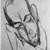 Ernst Ludwig Kirchner (German, 1880-1938). <em>Maennlicher Kopf (Head of a Man)</em>. Charcoal drawing on wove paper, Sheet: 18 15/16 x 11 3/4 in. (48.1 x 29.8 cm). Brooklyn Museum, A. Augustus Healy Fund, 53.254.2 (Photo: Brooklyn Museum, 53.254.2_acetate_bw.jpg)