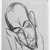 Ernst Ludwig Kirchner (German, 1880-1938). <em>Maennlicher Kopf (Head of a Man)</em>. Charcoal drawing on wove paper, Sheet: 18 15/16 x 11 3/4 in. (48.1 x 29.8 cm). Brooklyn Museum, A. Augustus Healy Fund, 53.254.2 (Photo: Brooklyn Museum, 53.254.2_bw.jpg)
