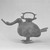  <em>Wine Vessel (Zun) in the Form of a Goose</em>, 206 B.C.E.-220 C.E. Bronze, 11 1/2 x 6 3/16 x 17 1/2 in. (29.2 x 15.7 x 44.5 cm). Brooklyn Museum, Gift of Mr. and Mrs. Alastair B. Martin, the Guennol Collection, 54.145a-b. Creative Commons-BY (Photo: Brooklyn Museum, 54.145a-b_side_acetate_bw.jpg)