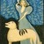 Morris Hirshfield (American, 1872-1946). <em>Girl with Dog</em>, 1940. Oil on canvas, 34 x 26 1/4 in. (86.4 x 66.7 cm). Brooklyn Museum, Bequest of Margaret S. Lewisohn, 54.157. © artist or artist's estate (Photo: Brooklyn Museum, 54.157_SL1.jpg)