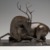 Elie Nadelman (American, 1882-1946). <em>Resting Stag</em>, ca. 1915. Bronze, marble base, 15 1/2 x 10 x 20 5/8 in., 45.8 lb. (39.4 x 25.4 x 52.4 cm). Brooklyn Museum, Bequest of Margaret S. Lewisohn, 54.158. Creative Commons-BY (Photo: Brooklyn Museum, 54.158_front_PS2.jpg)
