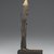  <em>Lady Tuty</em>, ca. 1390-1352 B.C.E. Wood, gold leaf, 10 1/4 x 1 7/8 x 5 1/2 in. (26 x 4.8 x 14 cm). Brooklyn Museum, Charles Edwin Wilbour Fund, 54.187. Creative Commons-BY (Photo: Brooklyn Museum, 54.187_profile_right_PS2.jpg)