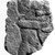  <em>Fragment of Relief</em>, ca. 1352-1336 B.C.E. Gypsum plaster, pigment, 2 15/16 x 2 7/16 in. (7.4 x 6.2 cm)Measurements: height 7.4 cm; width 6.2 cm. Brooklyn Museum, Charles Edwin Wilbour Fund, 54.188.7. Creative Commons-BY (Photo: Brooklyn Museum, 54.188.7_negB_bw_IMLS.jpg)