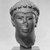  <em>Head of a Man with a Rosette Diadem</em>, 30 B.C.E.-14 C.E. Basalt, Height: 15 7/16 in. (39.2 cm). Brooklyn Museum, Charles Edwin Wilbour Fund, 55.120. Creative Commons-BY (Photo: Brooklyn Museum, 55.120_bw_SL1.jpg)